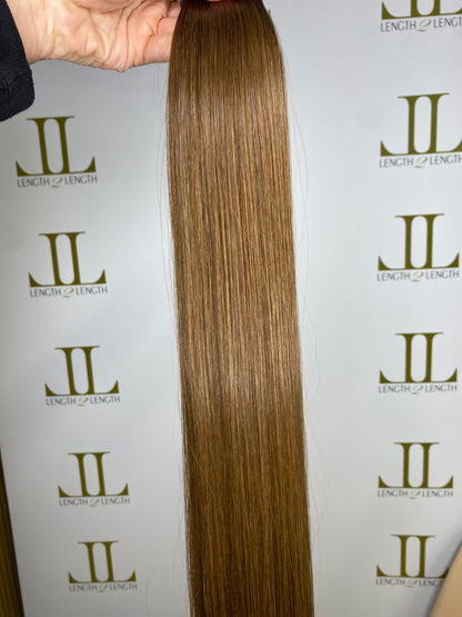 Warm Chestnut Brown Flat Weft 24-26” 50g *SALE*