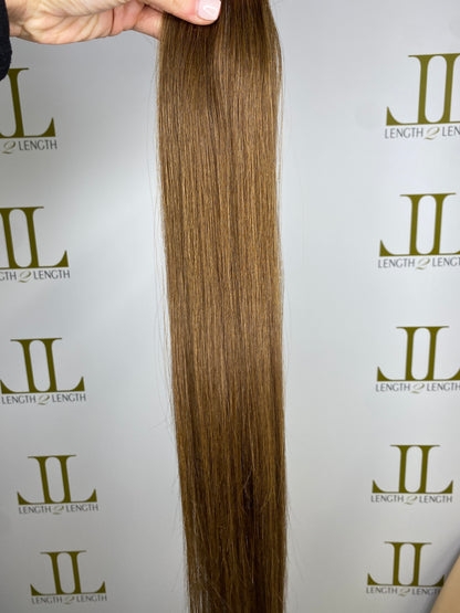 Warm Chestnut Brown Flat Weft 22-24” 50g *SALE*