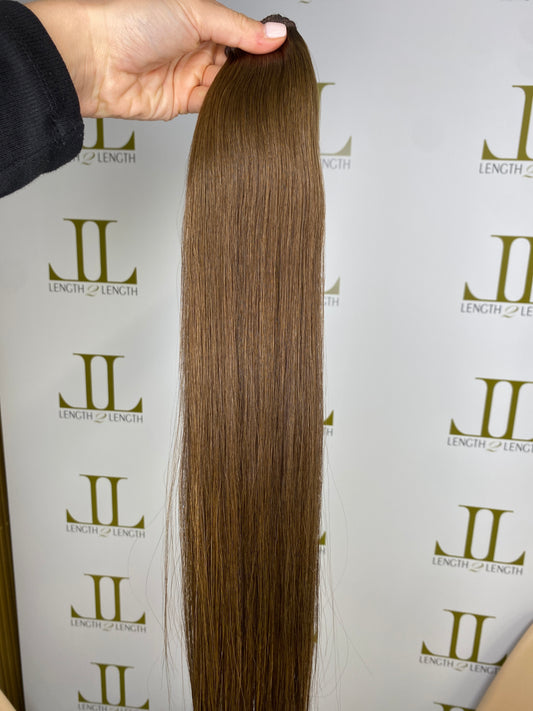 Chocolate brown Flat weft 22-24” 50g *SALE*