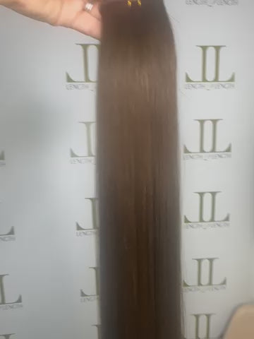 Chocolate Brown Flat Weft 50g 24-26” *SALE*