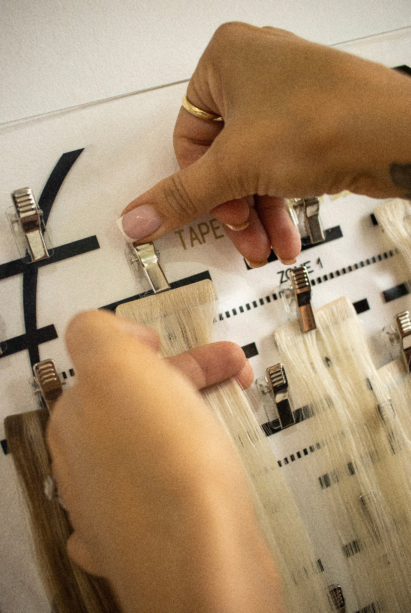 Tape Hair Placement Board